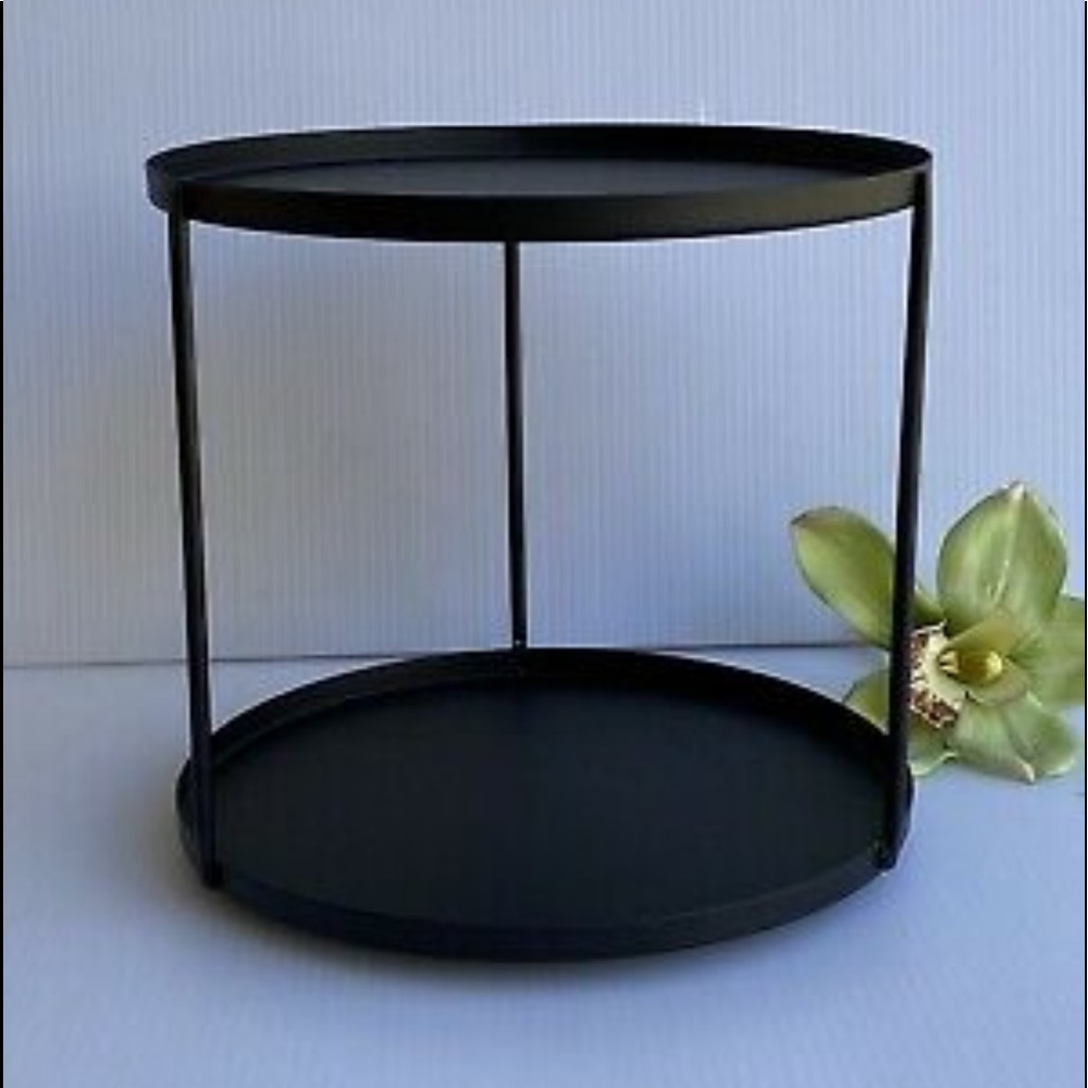 Black Tiered Lazy Susan
